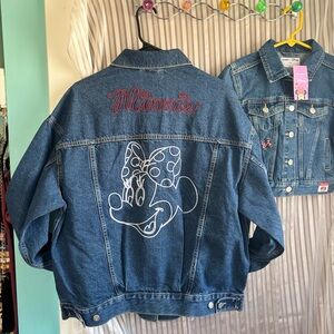 Minnie Mouse Adult Jean jacket NWT